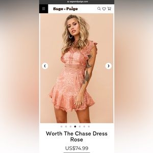 BNWT Super cute Sage + Paige Worth The Chase Dress